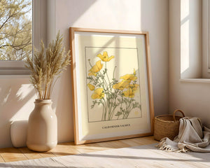 Californisk Valmue Plakat - 21 x 29.7 cm (A4) - Nellastore