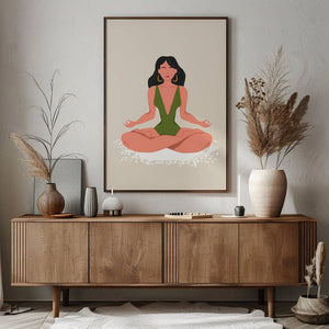 Calm Living Yoga Plakat - 21 x 29.7 cm - Nellastore