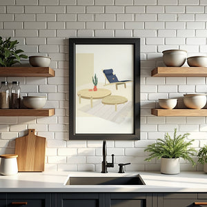 Calm Lounge Table Plakat - 21 x 29.7 cm - Nellastore