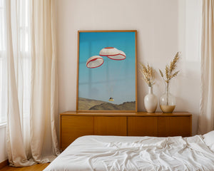 Capsule Parachute Landing Plakat - 21 x 29.7 cm (A4) - Nellastore
