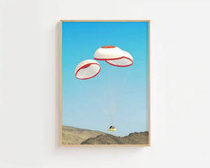 Capsule Parachute Landing Plakat - 21 x 29.7 cm (A4) - Nellastore