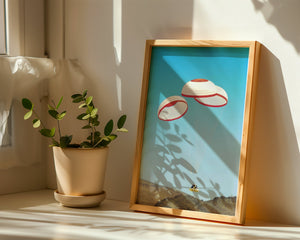 Capsule Parachute Landing Plakat - 21 x 29.7 cm (A4) - Nellastore