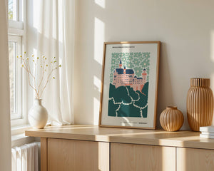 Castle in Bloom Plakat - 21 x 29.7 cm - Nellastore