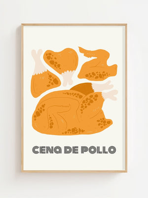 Cena de Pollo Plakat - 21 x 29.7 cm - Nellastore