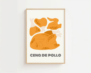 Cena de Pollo Plakat - 21 x 29.7 cm - Nellastore