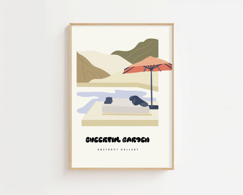 Cheerful Retreat Plakat - 21 x 29.7 cm - Nellastore