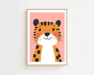 Cheetah Portrait Plakat - 21 x 29.7 cm (A4) - Nellastore