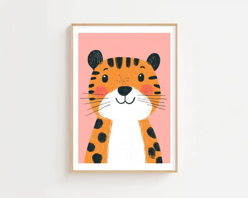 Cheetah Portrait Plakat - 21 x 29.7 cm (A4) - Nellastore