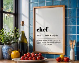 Chef Plakat - 21 x 29.7 cm (A4) - Nellastore