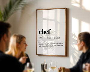 Chef Plakat - 21 x 29.7 cm (A4) - Nellastore