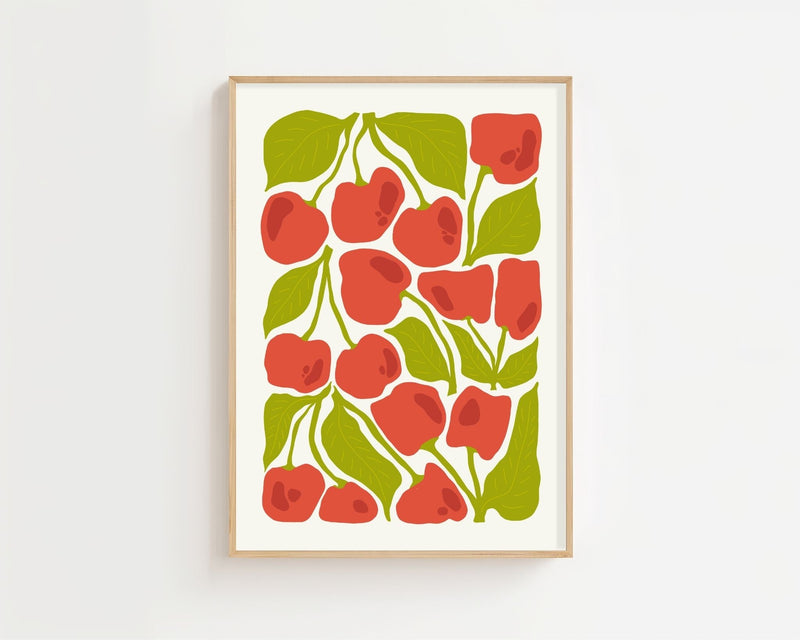 Cherry Garden Kitchen Plakat - 21 x 29.7 cm - Nellastore