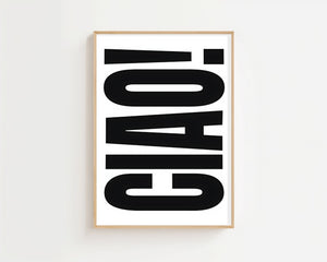 Ciao Plakat - 21 x 29.7 cm (A4) - Nellastore