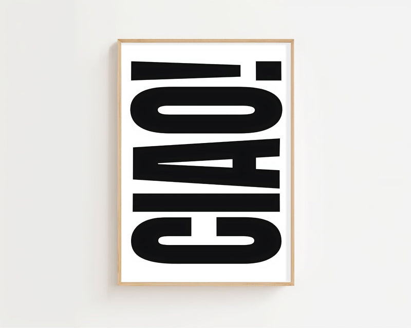 Ciao Plakat - 21 x 29.7 cm (A4) - Nellastore