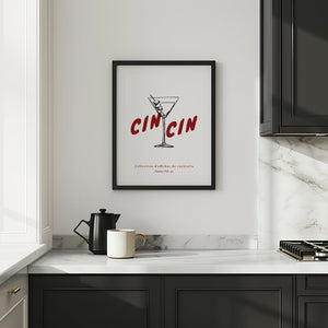 Cin Cin Martini Plakat - 21 x 29.7 cm - Nellastore