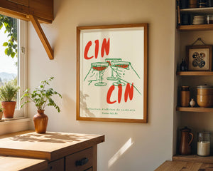 Cin Cin Plakat - 21 x 29.7 cm - Nellastore