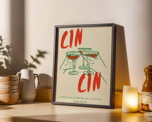 Cin Cin Plakat - 21 x 29.7 cm - Nellastore