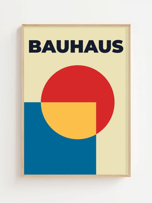 Circle Block Bauhaus Plakat - 21 x 29.7 cm - Nellastore