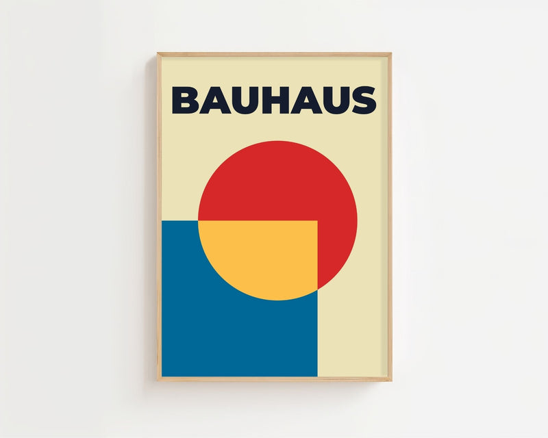 Circle Block Bauhaus Plakat - 21 x 29.7 cm - Nellastore