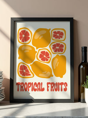 Citrus Harvest Kitchen Plakat - 21 x 29.7 cm - Nellastore