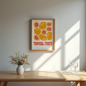 Citrus Harvest Kitchen Plakat - 21 x 29.7 cm - Nellastore
