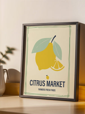 Citrus Market Plakat - 21 x 29.7 cm - Nellastore