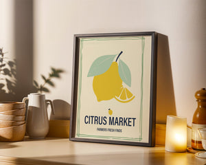 Citrus Market Plakat - 21 x 29.7 cm - Nellastore