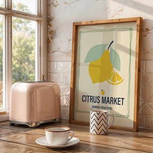 Citrus Market Plakat - 21 x 29.7 cm - Nellastore
