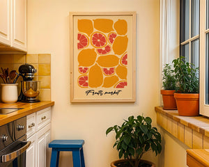 Citrus Market Script Plakat - 21 x 29.7 cm - Nellastore