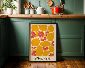 Citrus Market Script Plakat - 21 x 29.7 cm - Nellastore