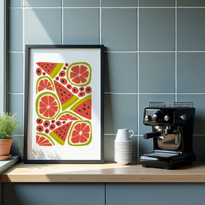 Citrus Picnic Mix Plakat - 21 x 29.7 cm - Nellastore