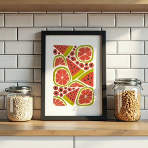 Citrus Picnic Mix Plakat - 21 x 29.7 cm - Nellastore