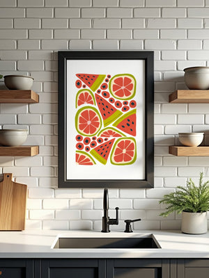Citrus Picnic Mix Plakat - 21 x 29.7 cm - Nellastore