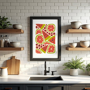 Citrus Picnic Mix Plakat - 21 x 29.7 cm - Nellastore