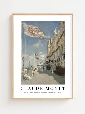 Claude Monet - Hôtel Des Roches Noires Trouville II Plakat - 21 x 29.7 cm (A4) - Nellastore