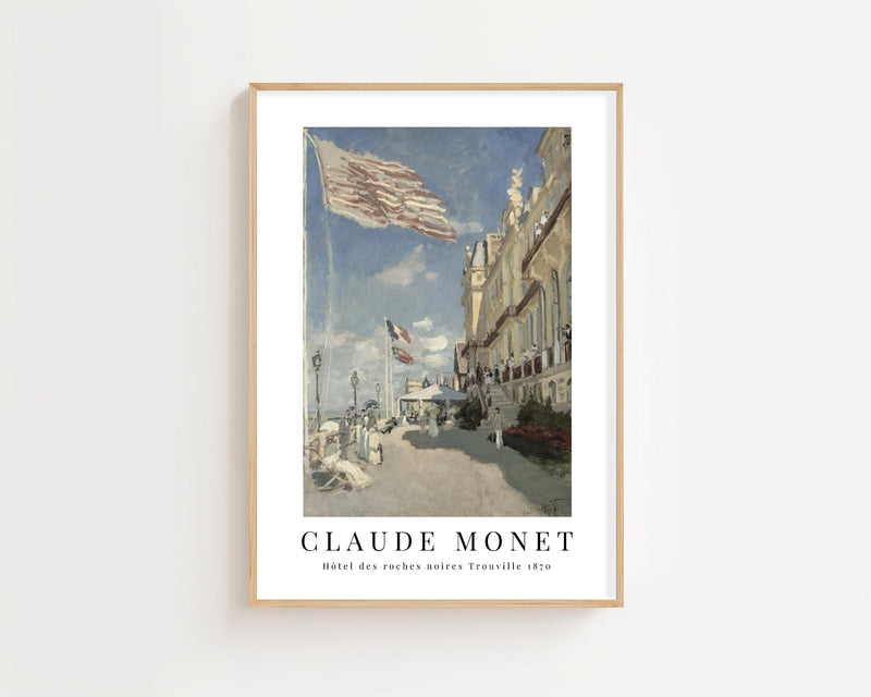 Claude Monet - Hôtel Des Roches Noires Trouville II Plakat - 21 x 29.7 cm (A4) - Nellastore