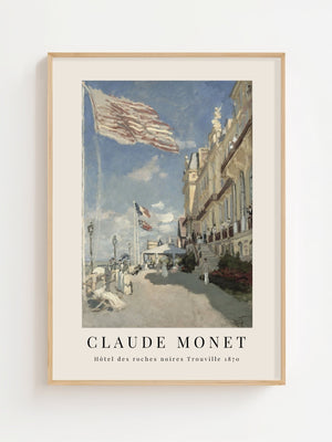 Claude Monet - Hotel des roches noires. Trouville Plakat - 21 x 29.7 cm - Nellastore