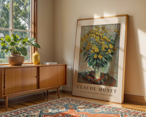 Claude Monet - Jerusalem Artichoke Flowers Plakat II - 21 x 29.7 cm - Nellastore