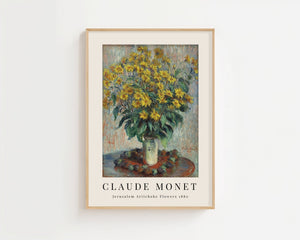 Claude Monet - Jerusalem Artichoke Flowers Plakat II - 21 x 29.7 cm - Nellastore