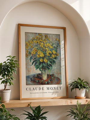 Claude Monet - Jerusalem Artichoke Flowers Plakat II - 21 x 29.7 cm - Nellastore