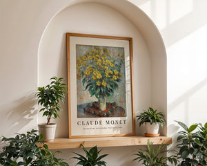 Claude Monet - Jerusalem Artichoke Flowers Plakat II - 21 x 29.7 cm - Nellastore