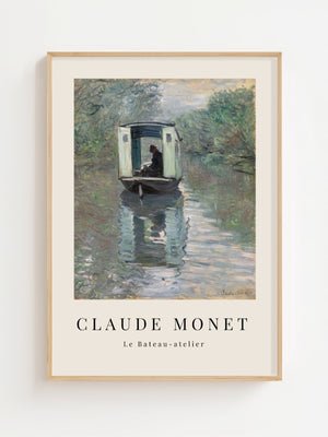 Claude Monet - Le Bateau - atelier Plakat - 21 x 29.7 cm - Nellastore