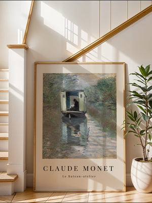 Claude Monet - Le Bateau - atelier Plakat - 21 x 29.7 cm - Nellastore