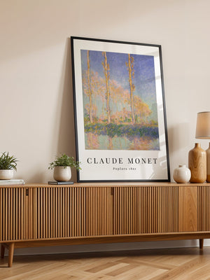 Claude Monet - Poplars Plakat II - 21 x 29.7 cm - Nellastore