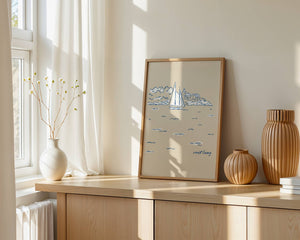 Coast Harbor Plakat - 21 x 29.7 cm - Nellastore