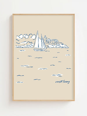 Coast Harbor Plakat - 21 x 29.7 cm - Nellastore