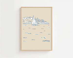 Coast Harbor Plakat - 21 x 29.7 cm - Nellastore