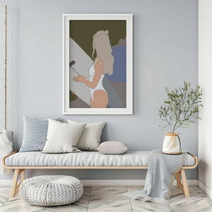 Coastal Lavender Muse Plakat - 21 x 29.7 cm (A4) - Nellastore