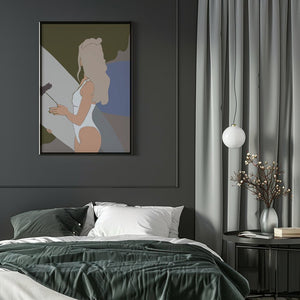 Coastal Lavender Muse Plakat - 21 x 29.7 cm (A4) - Nellastore
