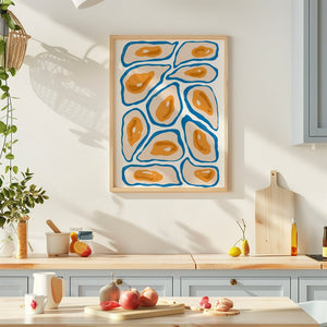 Coastal Oyster Plakat - 21 x 29.7 cm - Nellastore