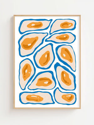 Coastal Oyster Plakat - 21 x 29.7 cm - Nellastore